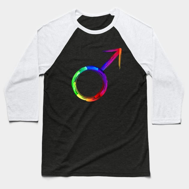 Symbols of planets luminescent paint Baseball T-Shirt by Blackmoon9